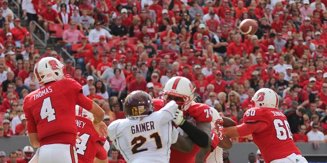 N.C. State defeats Central Michigan 48-14 in Carter-Finley Stadium Saturday, Sept. 28, 2013.