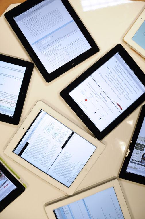 iPads are a common delivery method of e-textbooks. The N.C. State Library is looking into providing free e-textbooks for students.&#160;