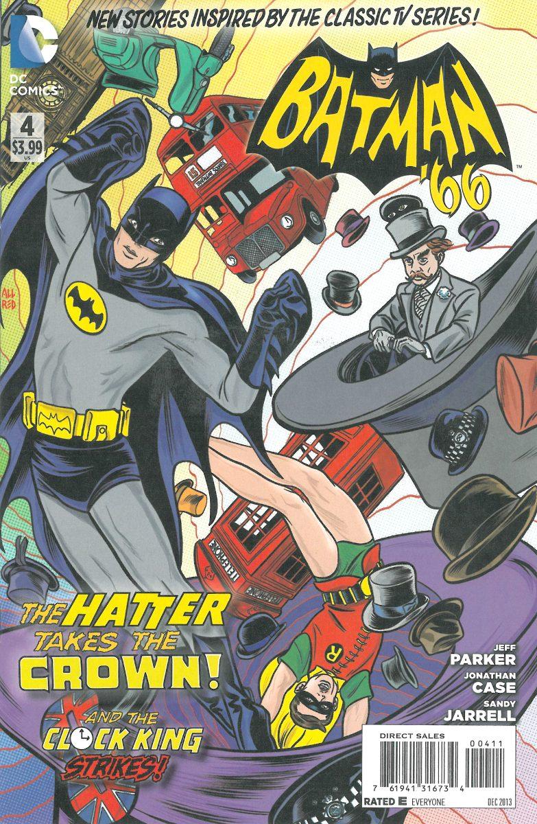 A photo from the cover of issue four of &#8220;Batman&#8217; 66,&#8221; illustrated by Sandy Jarrel.