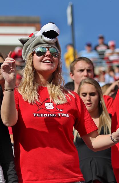N.C. State falls to rival North Carolina at Carter-Finley Stadium Saturday, Nov. 2, 2013. The Tar Heels defeated the Wolfpack 27-19.