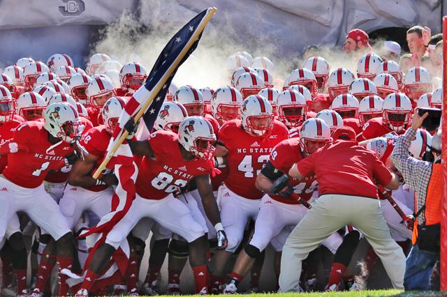 N.C. State falls to rival North Carolina at Carter-Finley Stadium Saturday, Nov. 2, 2013. The Tar Heels defeated the Wolfpack 27-19.
