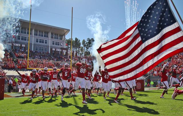 N.C. State falls to rival North Carolina at Carter-Finley Stadium Saturday, Nov. 2, 2013. The Tar Heels defeated the Wolfpack 27-19.