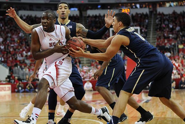 Junior guard Desmond Lee gets the ball stripped away from him during N.C. State&#8217;s game against Pittsburgh on Saturday. Lee had five points in the Wolfpack&#8217;s 74-62 loss to the Panthers at PNC Arena.