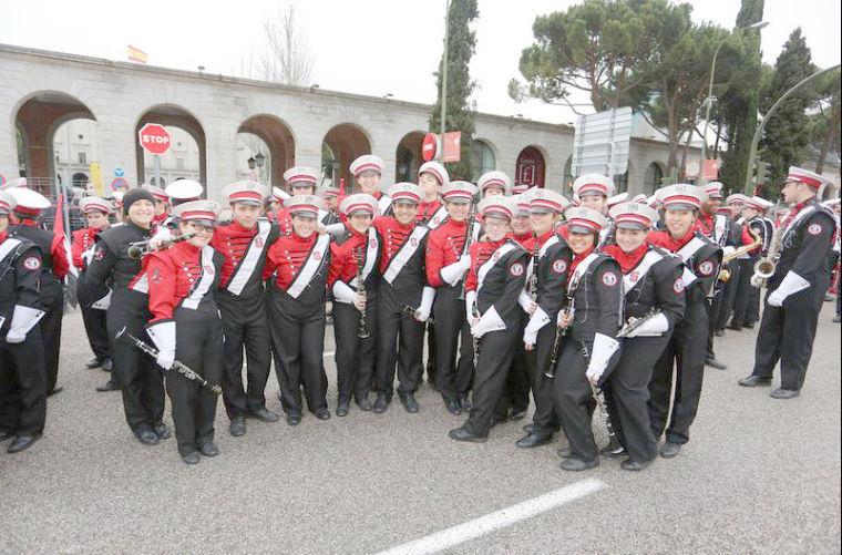 El grupo de clarinetes planteaban en Toledo, Espa&#241;a, antes de su marcha en las calles. Para muchos estudiantes, el viaje fue su primer viaje fuera de los Estados Unidos.&#160;