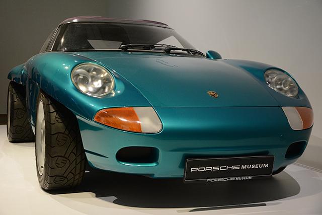 A 1989 Porsche Panamericana Concept Car is on display in the North Carolina Museum of Art as a part of the Porsche by Design exhibit. The exhibit includes a number of Porsches from 1938 2013 and runs until Feb. 2.&#160;