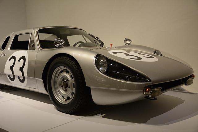 A 1964 Porsche Type 904/6 Prototype rests in the North Carolina Museum of Art as a part of the Porsche by Design exhibit. The exhibit includes a number of Porsches from 1938 2013 and runs until Feb. 2.&#160;