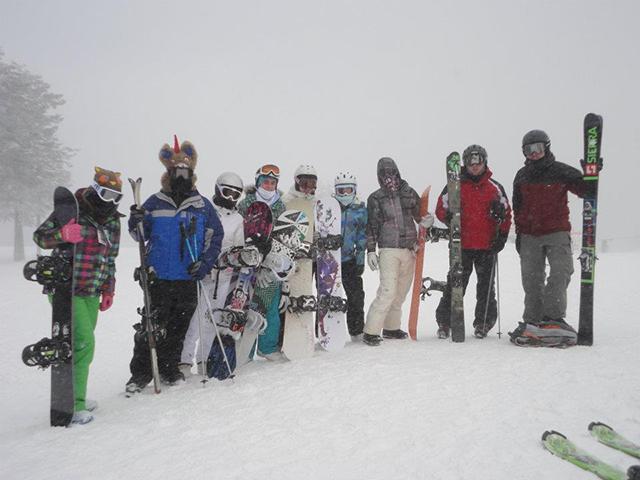 Skiers, snowboarders race into new year