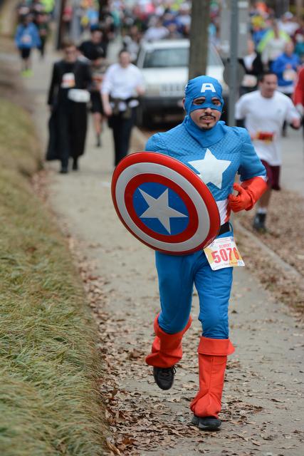 Approximately 7,700 runners participated in the 10th annual Krispy Kreme Challenge in Raleigh Saturday, Feb. 8, 2014. The event raised $200,000 for the North Carolina Children's Hospital.