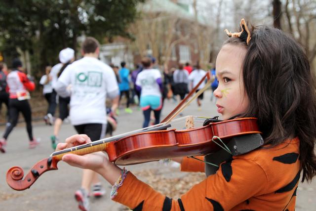 Approximately 7,700 runners participated in the 10th annual Krispy Kreme Challenge in Raleigh Saturday, Feb. 8, 2014. The event raised $200,000 for the North Carolina Children's Hospital.