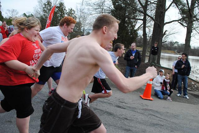 The N.C. State Polar Plunge took place at Lake Raleigh Saturday, Feb. 22, 2014. Participants braved the frigid water to raise money for the North Carolina Law Enforcement Torch Run for Special Olympics.