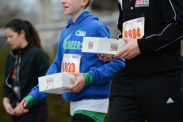 Approximately 7,700 runners participated in the 10th annual Krispy Kreme Challenge in Raleigh Saturday, Feb. 8, 2014. The event raised $200,000 for the North Carolina Children's Hospital.