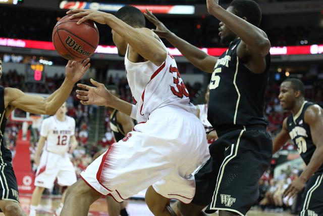 N.C. State defeats rival Wake Forest, 82-67, in PNC Arena Tuesday, Feb. 11, 2013.
