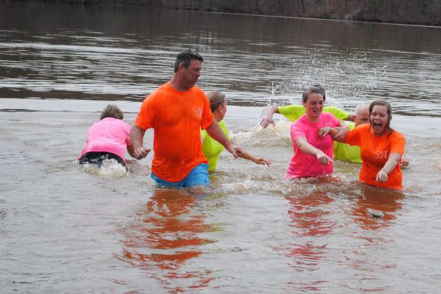 The N.C. State Polar Plunge took place at Lake Raleigh Saturday, Feb. 22, 2014. Participants braved the frigid water to raise money for the North Carolina Law Enforcement Torch Run for Special Olympics.