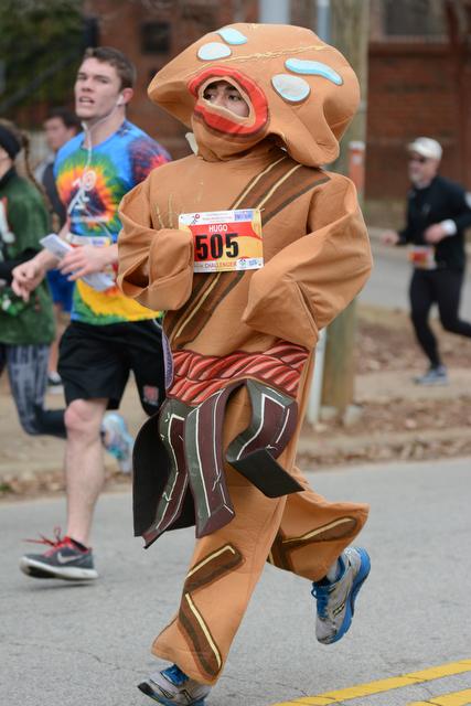 Approximately 7,700 runners participated in the 10th annual Krispy Kreme Challenge in Raleigh Saturday, Feb. 8, 2014. The event raised $200,000 for the North Carolina Children's Hospital.