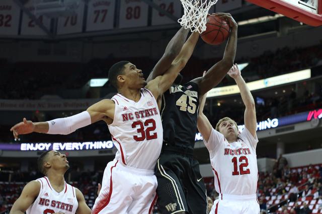 N.C. State defeats rival Wake Forest, 82-67, in PNC Arena Tuesday, Feb. 11, 2013.