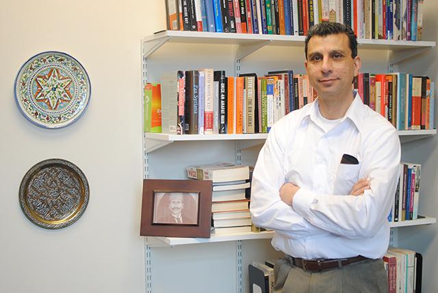 Akram Khater is the curator of Cedars in the Pines, an exhibit that commemorates the history of Lebanese immigrants who have made North Carolina their home. The exhibit runs through August 31 in the North Carolina Museum of History.