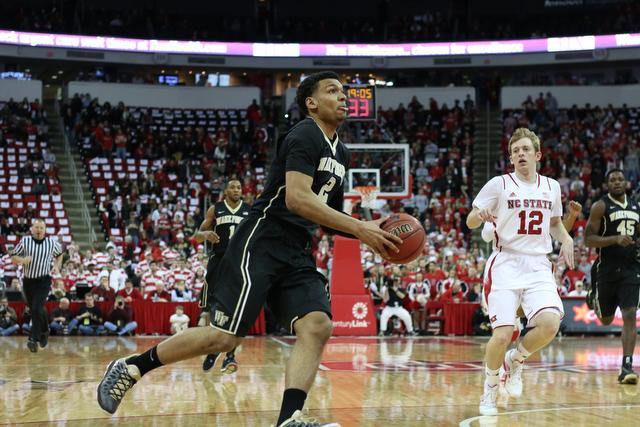 N.C. State defeats rival Wake Forest, 82-67, in PNC Arena Tuesday, Feb. 11, 2013.