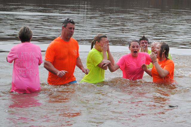 The N.C. State Polar Plunge took place at Lake Raleigh Saturday, Feb. 22, 2014. Participants braved the frigid water to raise money for the North Carolina Law Enforcement Torch Run for Special Olympics.