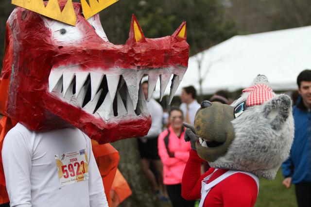 Approximately 7,700 runners participated in the 10th annual Krispy Kreme Challenge in Raleigh Saturday, Feb. 8, 2014. The event raised $200,000 for the North Carolina Children's Hospital.