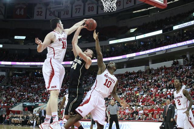 N.C. State defeats rival Wake Forest, 82-67, in PNC Arena Tuesday, Feb. 11, 2013.