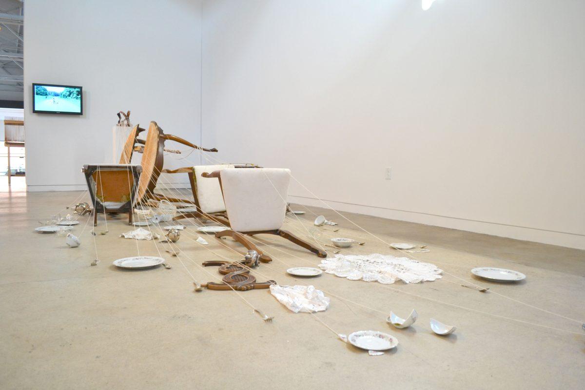 The Contemporary Art Museum, located at 409 W Martin Street, is currently hosting works of art by winners of the NC Arts Council Artist Fellowship award. "Dragging" by Tracy Spencer-Stonestreet is an example of the wide range of mediums represented by the 15 artists showcased in the exhibit.