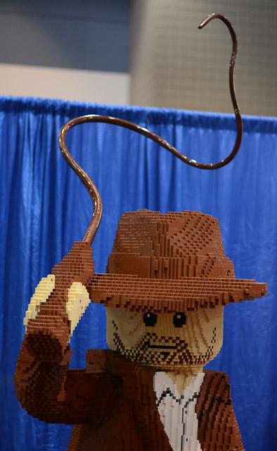 Families and children assembled Saturday at the Raleigh Convention Center at the LEGO KidsFest. The LEGO Fest featured a LEGO Model Museum of characters from fiction. Also featured was a brick pile for children to dive in and put bricks together. Two LEGO Master Builders, Steve Gerling and Chris Steininger, were present to teach tools of the trade that they have learned through their years of building with LEGOs. Gerling and Steininger built most of the models displayed in the Model Museum. As visitors exited the LEGO Fest, they had the opportunity to build a section of the United States and have it placed on a 65 feet long by 45 feet wide. Visitors could view this visitor-made model from a balcony.