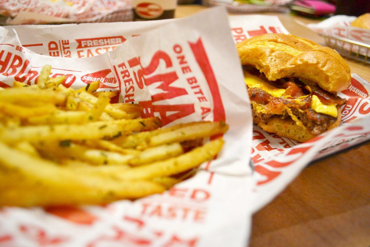 Smashburger, located at 2608 Erwin Road in Durham, is the franchise&#8217;s second location in North Carolina. It sells burgers inspired by each location&#8217;s city or state, like the Carolina Chili Burger and the BBQ, Bacon and Cheddar burger. It also has signature items like Smashfries and the Butterfinger milkshake.