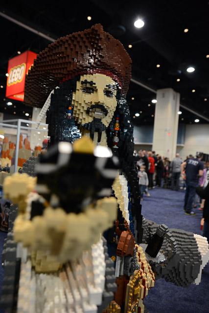 Families and children assembled Saturday at the Raleigh Convention Center at the LEGO KidsFest. The LEGO Fest featured a LEGO Model Museum of characters from fiction. Also featured was a brick pile for children to dive in and put bricks together. Two LEGO Master Builders, Steve Gerling and Chris Steininger, were present to teach tools of the trade that they have learned through their years of building with LEGOs. Gerling and Steininger built most of the models displayed in the Model Museum. As visitors exited the LEGO Fest, they had the opportunity to build a section of the United States and have it placed on a 65 feet long by 45 feet wide. Visitors could view this visitor-made model from a balcony.