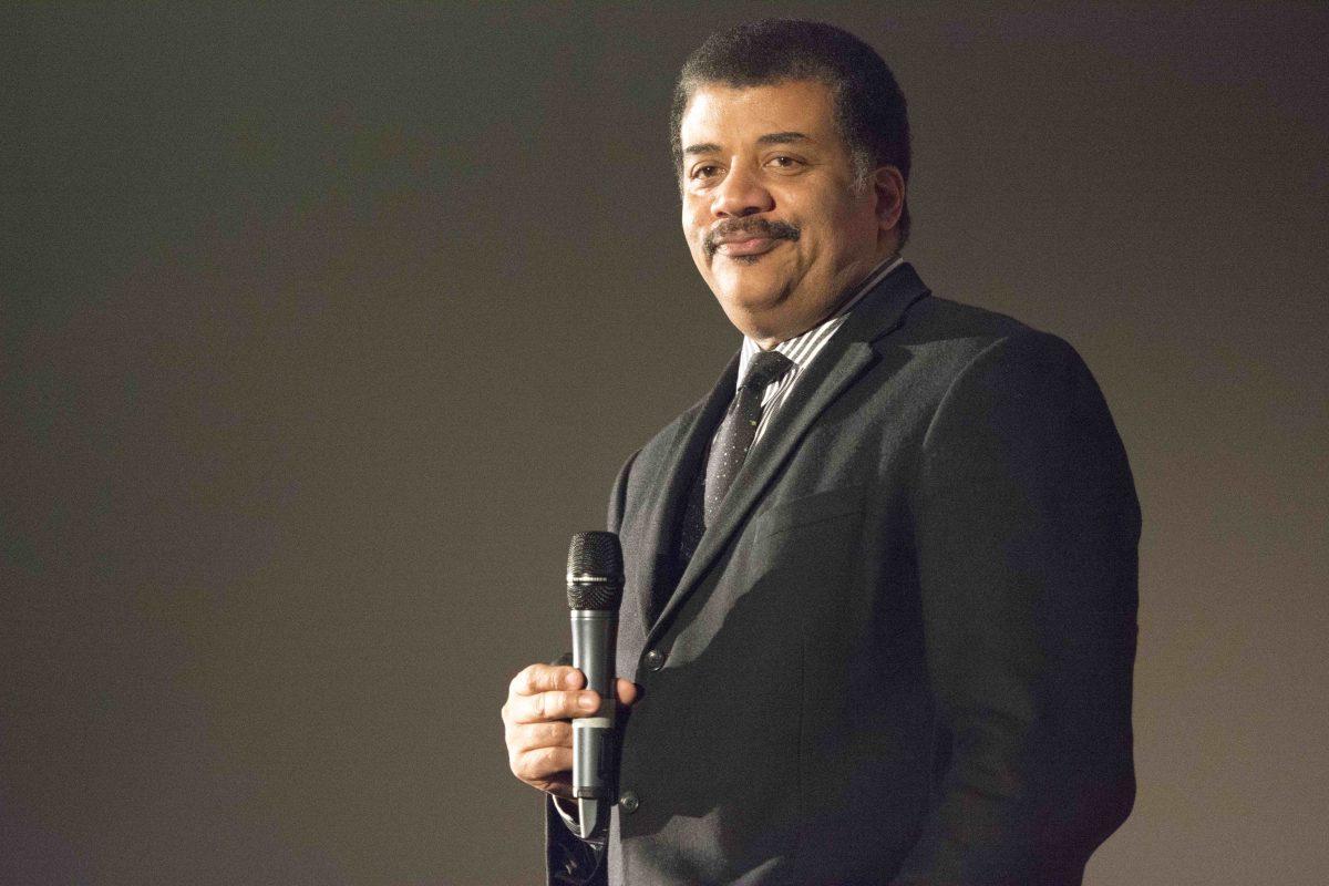 Neil deGrasse Tyson, director of the Hayden Planetarium and noted astrophysicist, delivers a talk about the state of the sciences in the United States during his &#8220;Adventures in Science&#8221; presentation. Tyson spoke about the importance of scientific literacy and funding Thursday in the Hunt Library Auditorium.&#160;