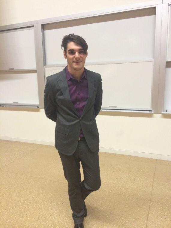 Breaking Bad actor RJ Mitte stands at UNC-Chapel Hill after speaking about &#8220;Overcoming Adversity: Turning a Disadvantage Into an Advantage&#8221;&#160; Thursday. Mitte was diagnosed with cerebral palsy when he was three and has been a victim of bullying throughout his life, but he said he has not let that drag him down. He talked to the community about the importance of helping others and pushing yourself.&#160;