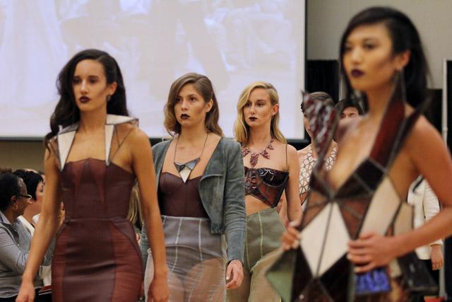 The annual Art2Wear fashion show took place in Talley Student Union Friday, April 26, 2014. The show was planned to take place outside, but was moved indoors due to inclement weather.