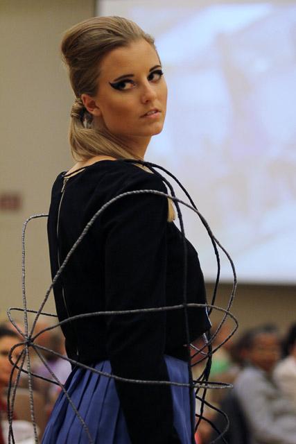 The annual Art2Wear fashion show took place in Talley Student Union Friday, April 26, 2014. The show was planned to take place outside, but was moved indoors due to inclement weather.