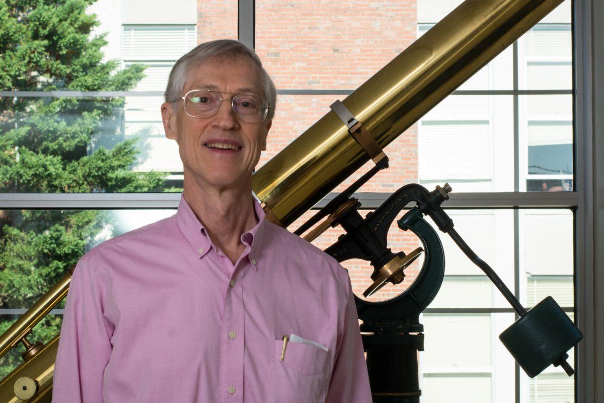 John Mather, a noted astrophysicist and 2006 Nobel Prize in Physics Laureate is the Senior Project Scientist on on the James Webb Space telescope. Photo by Chris Rupert