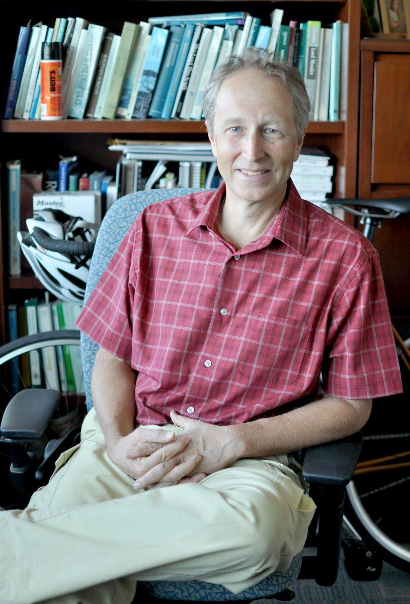 Dr. George Hess, a professor of ecology and conservation, has won the 2014 Board of Governors Award for Excellence in Teaching. The award is the top teaching award at N.C. State. Photo by Elizabeth Davis