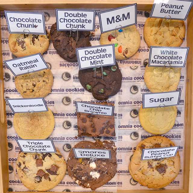 Insomnia Cookies primarily delivers warm cookies to the surrounding area as late as 3 am. Their location on Hillsborough Street is also open for pick-up.