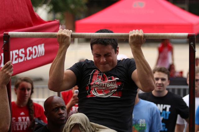 More than 55,000 people made it out to Hillsborough St. Saturday to celebrate the third annual Packapalooza street festival. &#160;Visitors had the opportunity to visit craft booths, meet Wolfpack athletes, tour the Belltower, taste a variety of street foods, and watch live musical performances.