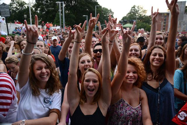 More than 55,000 people made it out to Hillsborough St. Saturday to celebrate the third annual Packapalooza street festival. &#160;Visitors had the opportunity to visit craft booths, meet Wolfpack athletes, tour the Belltower, taste a variety of street foods, and watch live musical performances.