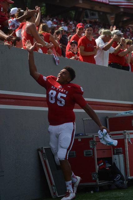 The N.C. State Wolfpack defeated the Georgia Southern Eagles, 24-23, in their season opener in Carter-Finley Stadium Saturday, Aug. 30, 2014.