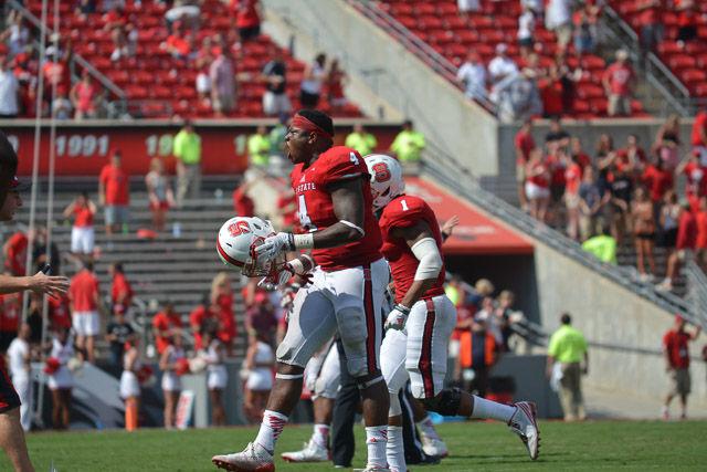 The N.C. State Wolfpack defeated the Georgia Southern Eagles, 24-23, in their season opener in Carter-Finley Stadium Saturday, Aug. 30, 2014.