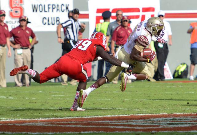 The Wolfpack put a valiant effort against the No. Seminoles Saturday, leading through the majority of regulation time, but eventually dropping the game 56-41. Quarterback Jacoby Brissett had a stellar performance, tossing 31-of-48 for 359 yards with 3 TDs.