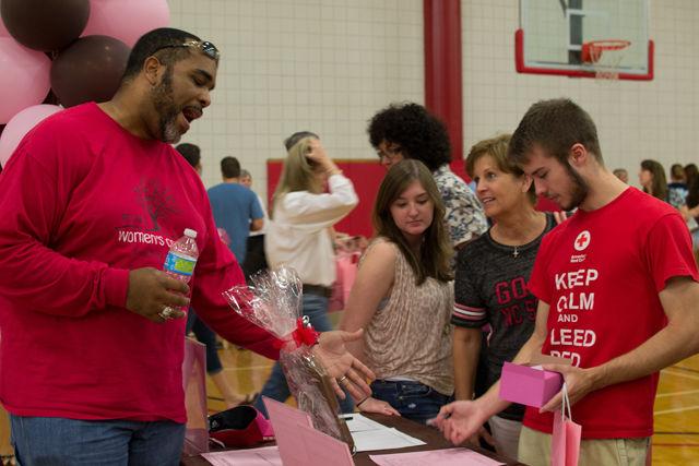 The smell of freshly prepared chocolate confections wafted through the halls of Carmichael Gym Friday, Sept. 19, as students and visitors took part in the NC State Women's Center's Chocolate Festival. The annual event is hosted to raise funds for breast cancer research.