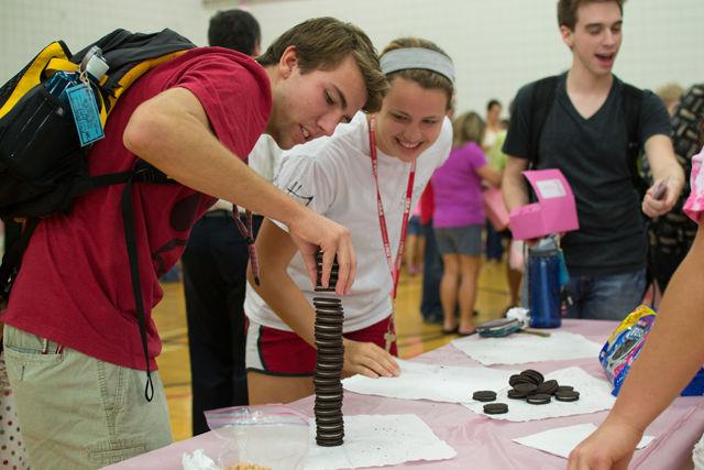 The smell of freshly prepared chocolate confections wafted through the halls of Carmichael Gym Friday, Sept. 19, as students and visitors took part in the NC State Women's Center's Chocolate Festival. The annual event is hosted to raise funds for breast cancer research.