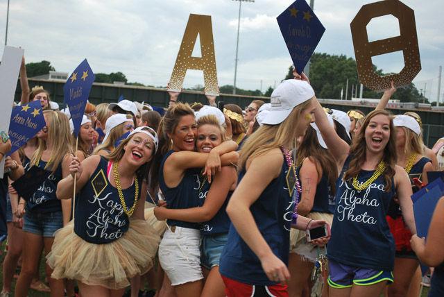 Hundreds of students descended on Lee Field for Wednesday, Sept. 10 for sorority "Bid Day" selections.