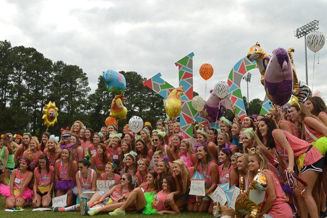 Hundreds of students descended on Lee Field for Wednesday, Sept. 10 for sorority "Bid Day" selections.