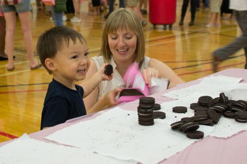 The smell of freshly prepared chocolate confections wafted through the halls of Carmichael Gym Friday, Sept. 19, as students and visitors took part in the NC State Women's Center's Chocolate Festival. The annual event is hosted to raise funds for breast cancer research.