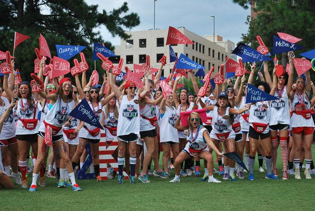 Hundreds of students descended on Lee Field for Wednesday, Sept. 10 for sorority "Bid Day" selections.