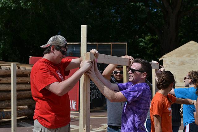 The 2014 Shack-a-Thon returned to the Brickyard Sept. 22-26. The annual event, in which 20 student groups build and inhabit shacks 24 hours a day for 5 days, raises money for the Wake County Habitat for Humanity to build homes locally and abroad.