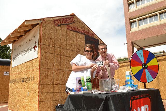 The 2014 Shack-a-Thon returned to the Brickyard Sept. 22-26. The annual event, in which 20 student groups build and inhabit shacks 24 hours a day for 5 days, raises money for the Wake County Habitat for Humanity to build homes locally and abroad.
