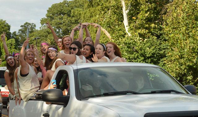 Hundreds of students descended on Lee Field for Wednesday, Sept. 10 for sorority "Bid Day" selections.