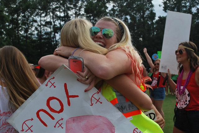 Hundreds of students descended on Lee Field for Wednesday, Sept. 10 for sorority "Bid Day" selections.